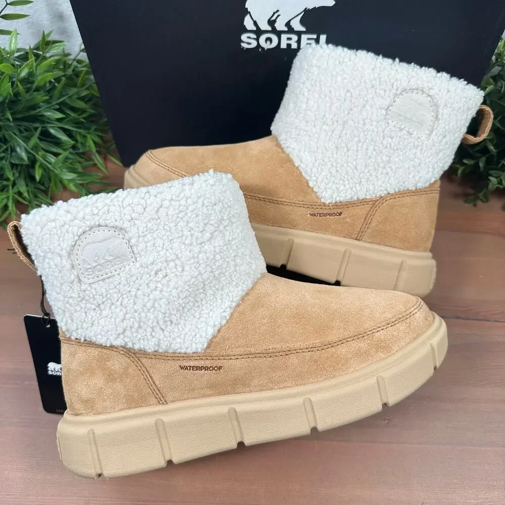 Sorel Women's Explorer III‎ Cosy Slip-On Waterproof Boots Size 10